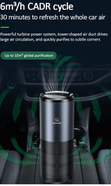 Portable Car Air Purifier + Sterilizer + Scent Diffuser