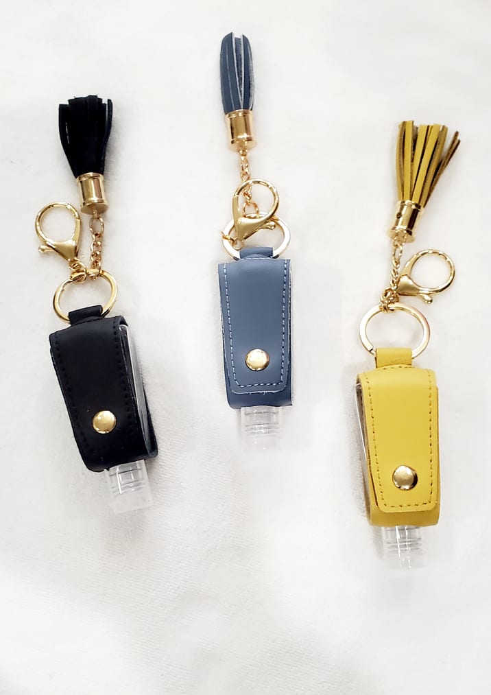 Genuine Leather Hand Sanitizer Holder