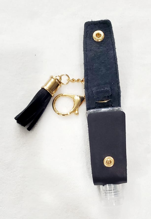 Genuine Leather Hand Sanitizer Holder