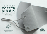 ANTIBAC and BEYOND COPPER MASK - KIDS with Adjustable Ear Loop
